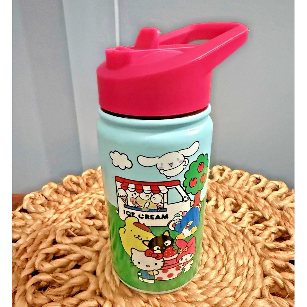 Water Bottle - Hello Kitty & Friends - Kuromi Stainless‎  14oz Cup Silicone Boot